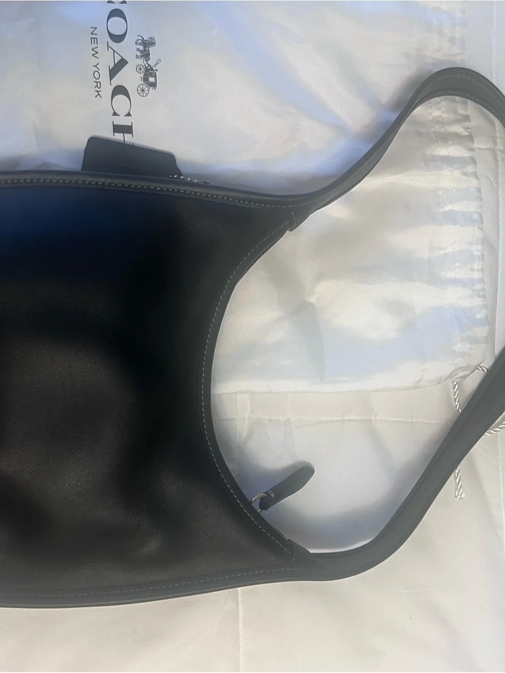 Coach Curve Zip Bag in Black